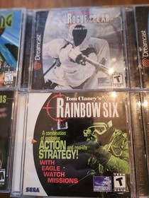 Sega Dreamcast Game Lot, Incoming, Rainbow 6, Rogue Spear, NFL 2k1, Hidden &...