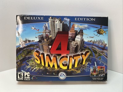 SimCity 4: Deluxe Edition (PC, 2003) Big Box (see Pictures For Condition)
