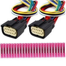LIZAPUS 2Pcs Headlights Connector Compatible with Ram 2500 6.4L/6.7L 2019