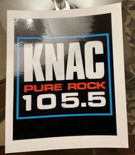 KNAC 105.5 STICKER- Pure Rock-So. Cal Rock-Si...