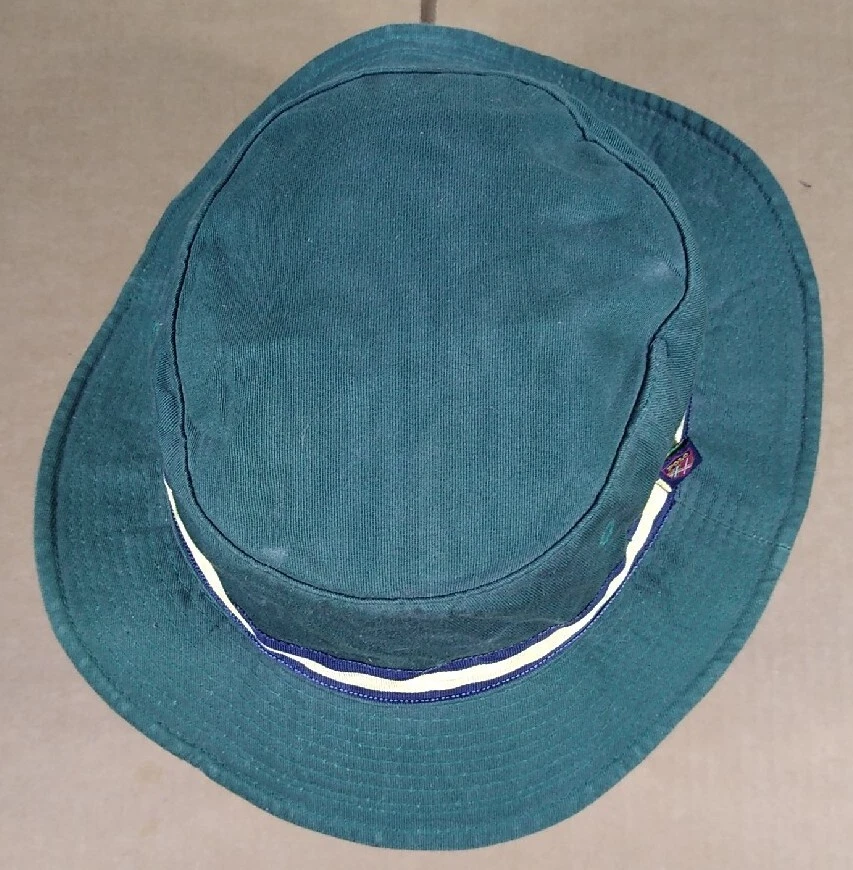 Polo Golf Ralph Lauren RARO! Chapéu balde verde caçador feito nos EUA anos 90 tamanho médio  - Imagem 2 de 4