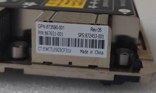 Radiador de alto rendimiento HPE DL360G10 873590-001 867651-001 872453-001 - Imagen 3 de 3
