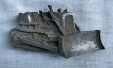 Vintage Heavy 1978 Bergamot Brass Works Bulldozer Belt Buckle K-38 Made in USA