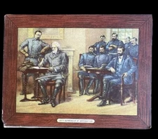 General Lee's Surrender At Appomattox Print, 1865,Court House,Virginia,Soldiers