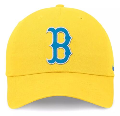 Boston Red Sox Nike City Connect Club Adjustable Hat Cap Men's Dad Hat Gold 617