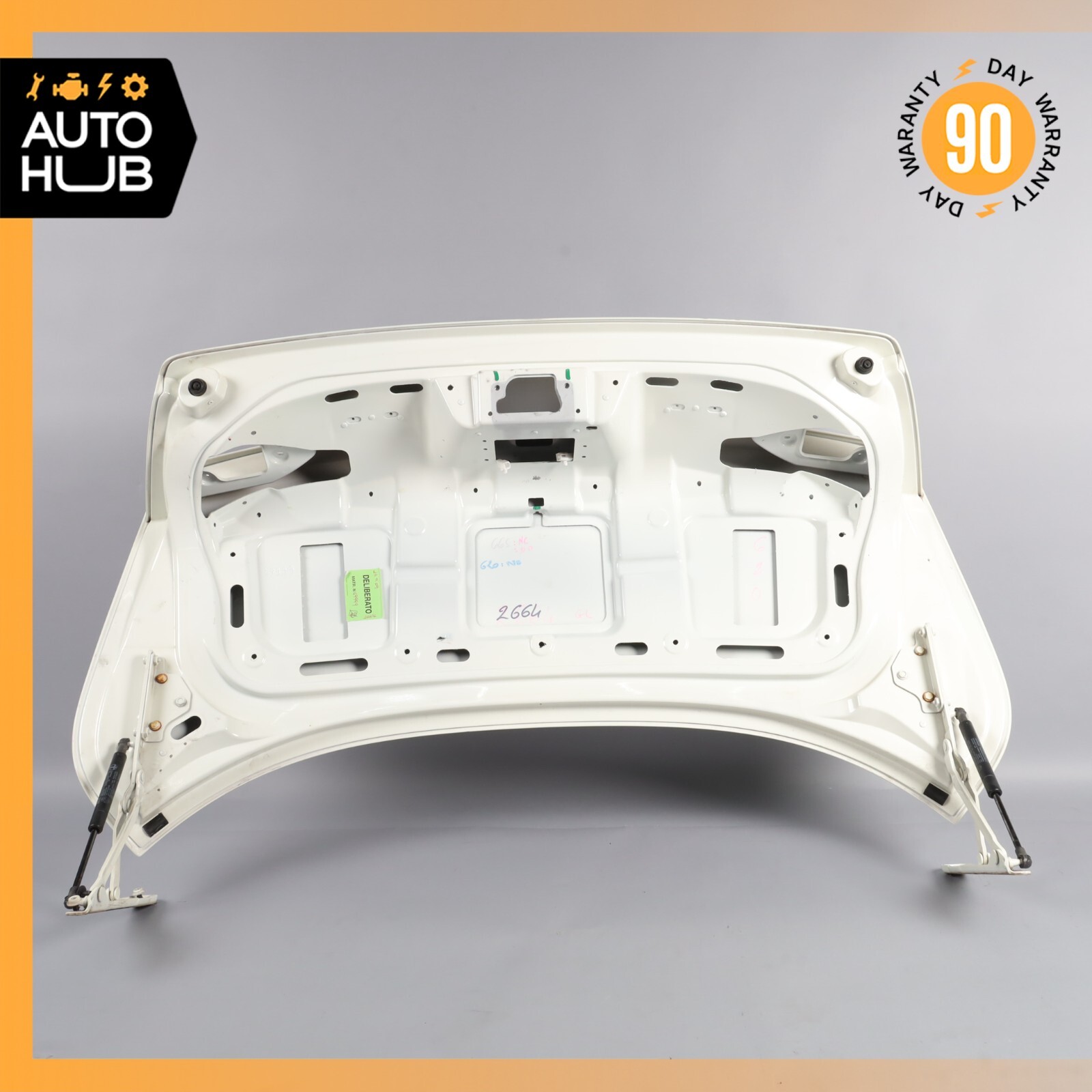 08-19 Maserati GranTurismo M145 Coupe Trunk Lid Panel Assembly White OEM 61k