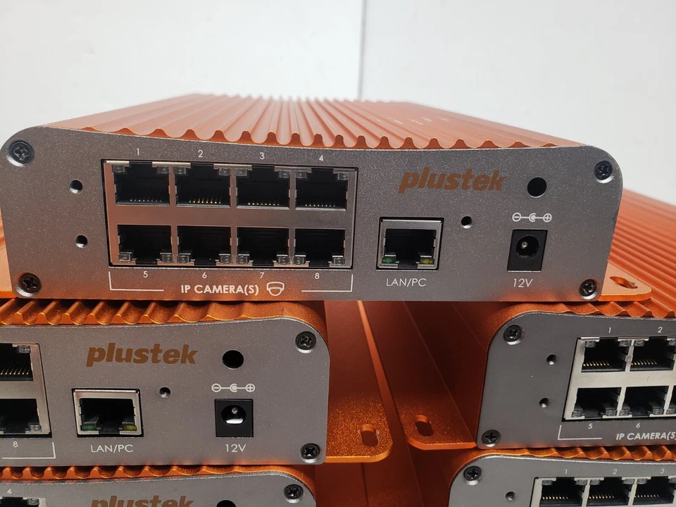 LOT OF 7 Plustek NVR Slim380 Network Video Recorder / NO AC ADAPTERS - Image 4 of 4