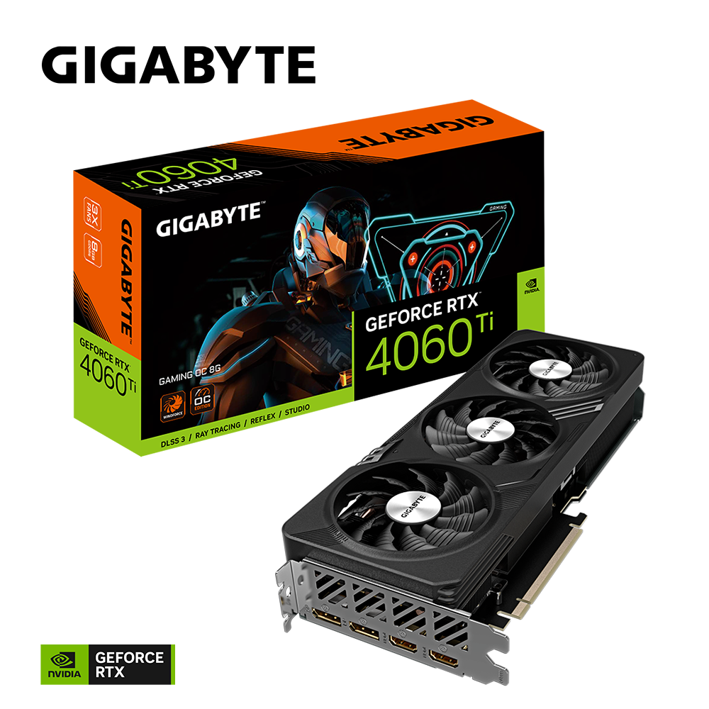 GIGABYTE GeForce RTX 4060 Ti GAMING OC 8GB GDDR6 Graphics GIGABYTE GeForce RTX 4060 Ti GAMING OC 8GB GDDR6 Graphics