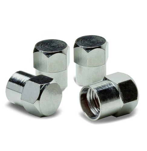 8x/Set Silver TR413 Chrome Car Wheel Tire Tyre Valve Stem Hex Cap Sleeve Covers - Picture 11 of 12