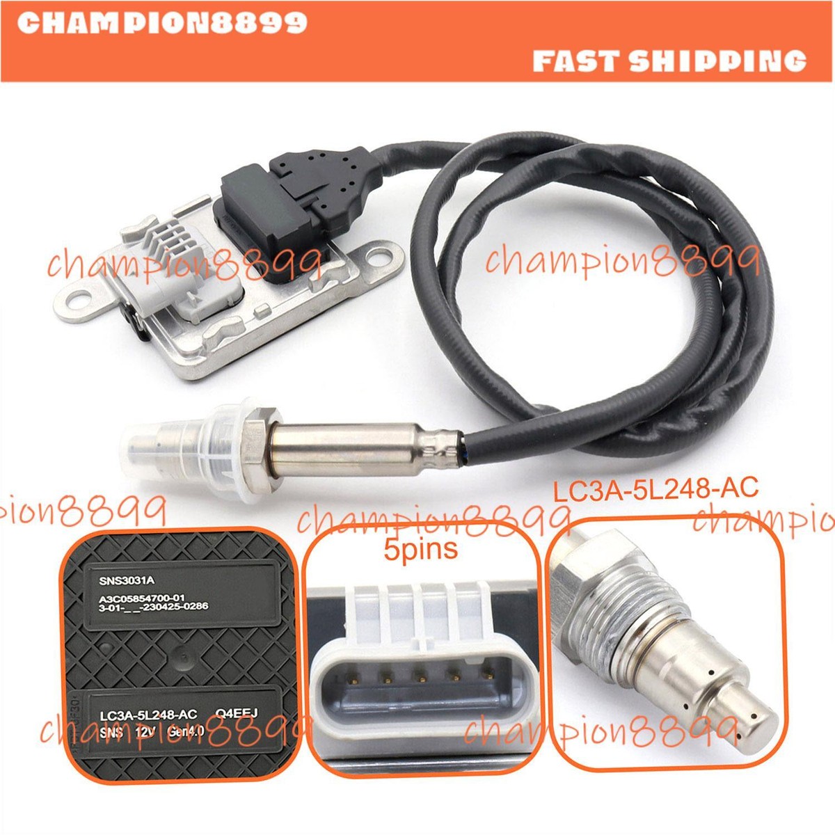 Nitrogen Oxide Nox Sensor HC3Z-5L248-A For 2017-2022 Ford