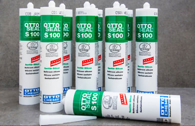 10 Kartuschen Ottoseal S100 Sanitär Silicon alle Farben Silikon 300ml