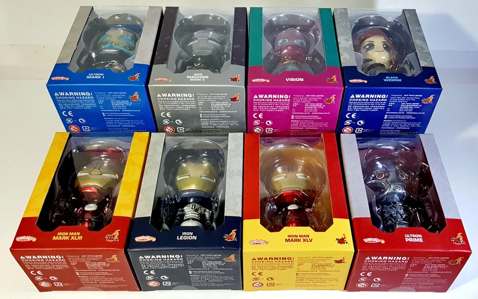 Hot Toys Cosbaby IronMan Máquina de Guerra Ultron Viuda Negra Vengadores AoU Lote de 8 Foto 4 de 4