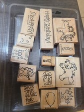 13 Piece Stampin Up Set Party Animals