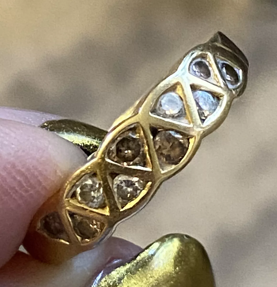 Vintage chocolate store diamond rings