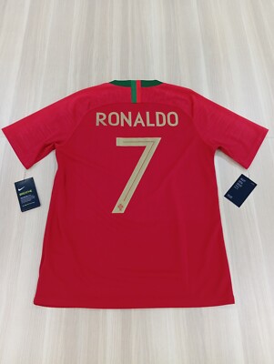 Nike Portugal 2018 Ronaldo #7 Home Stadium Jersey (US M Size