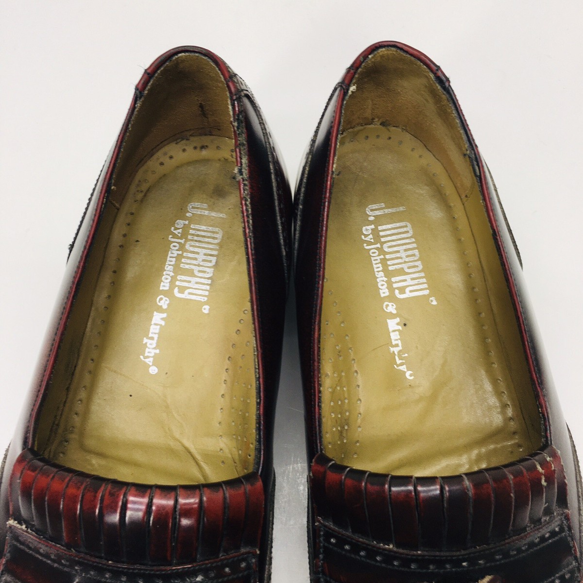 Johnston & Murphy J MURPHY Wingtip Burgundy Kiltie Tassel  display picture 1