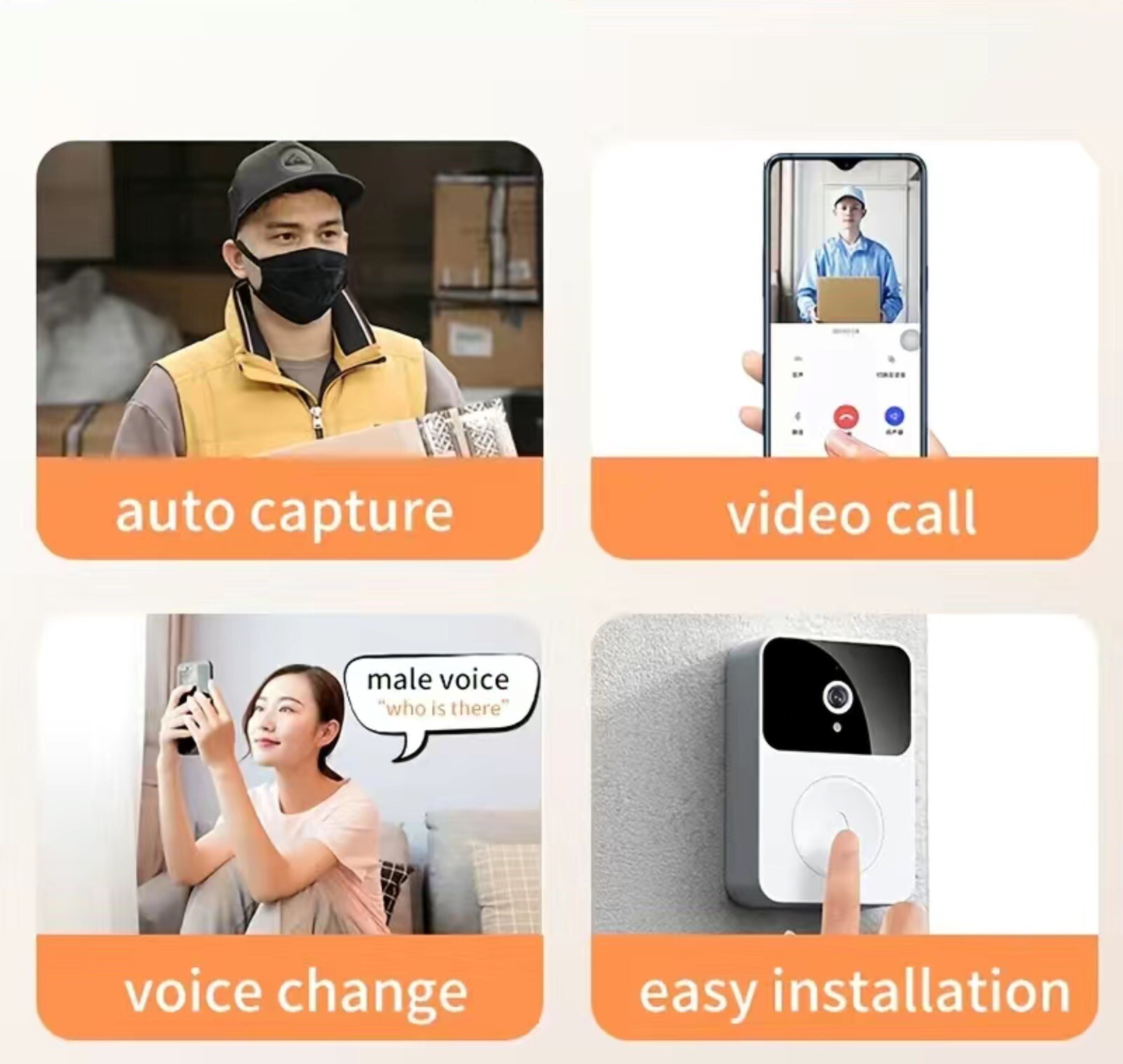 Job Lot Of 5 Brand New White Smart Video WiFi Door Bells eBay