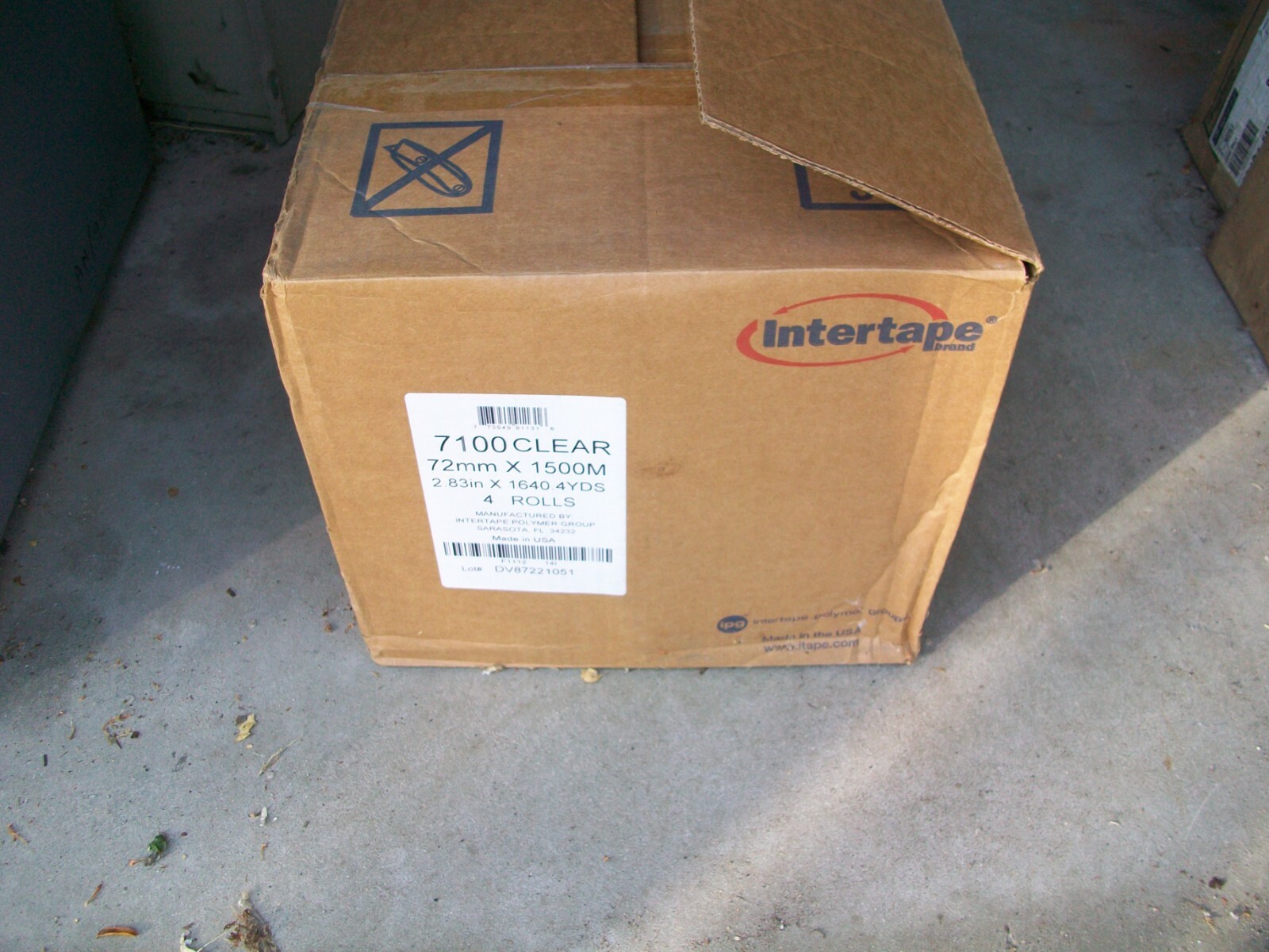 INTERTAPE 7100 CLEAR PACKING TAPE 72mm X 1500 m (4 ROLLS PER BOX) eBay