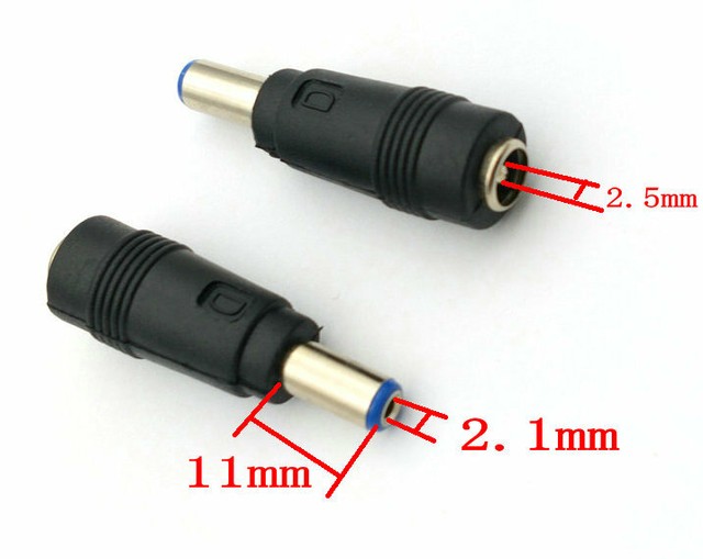 5 5mm X 2 5mm Female Plug To 5 5mm X 2 1mm Male Jack DC Power EBay
