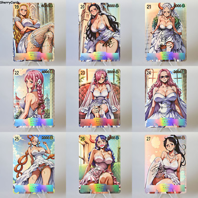 9×One Piece Doujin Card Wedding Dress Series 3 of 3 Goddess Waifu CCG KC