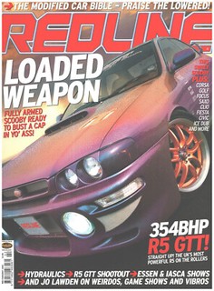 Redline Magazine February 2003 Impreza STi Corsa Golf Focus Clio and More