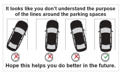 #ad #ad Bad Parking Business Cards pack of 50 BC02 $7.99