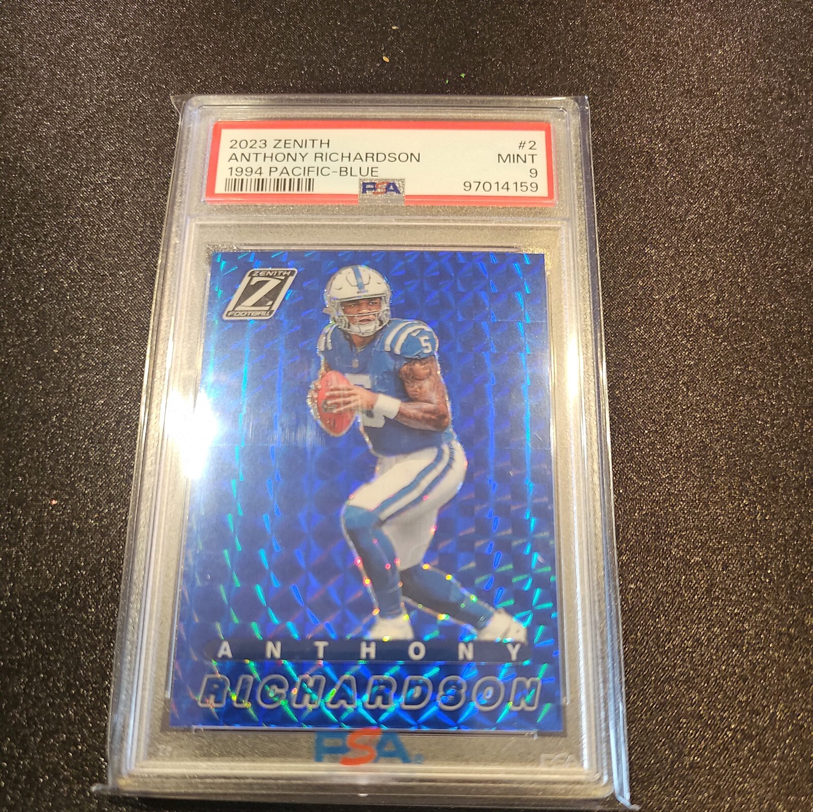 2023 Zenith Anthony Richardson #2 1994 Pacific Blue COLOR MATCH PSA 9 🔥🔥