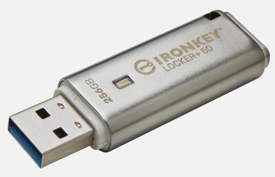 *New* Ironkey Locker+ 50 256GB Encrypted USB Flash Drive USB3.2 XTS-AES