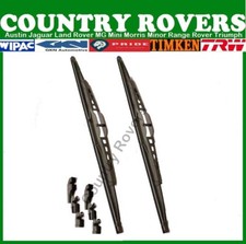 CLASSIC MINI WIPER BLADES 10" BLADES HOOKED & BAYONET TYPE ARMS AUSTIN MORRIS