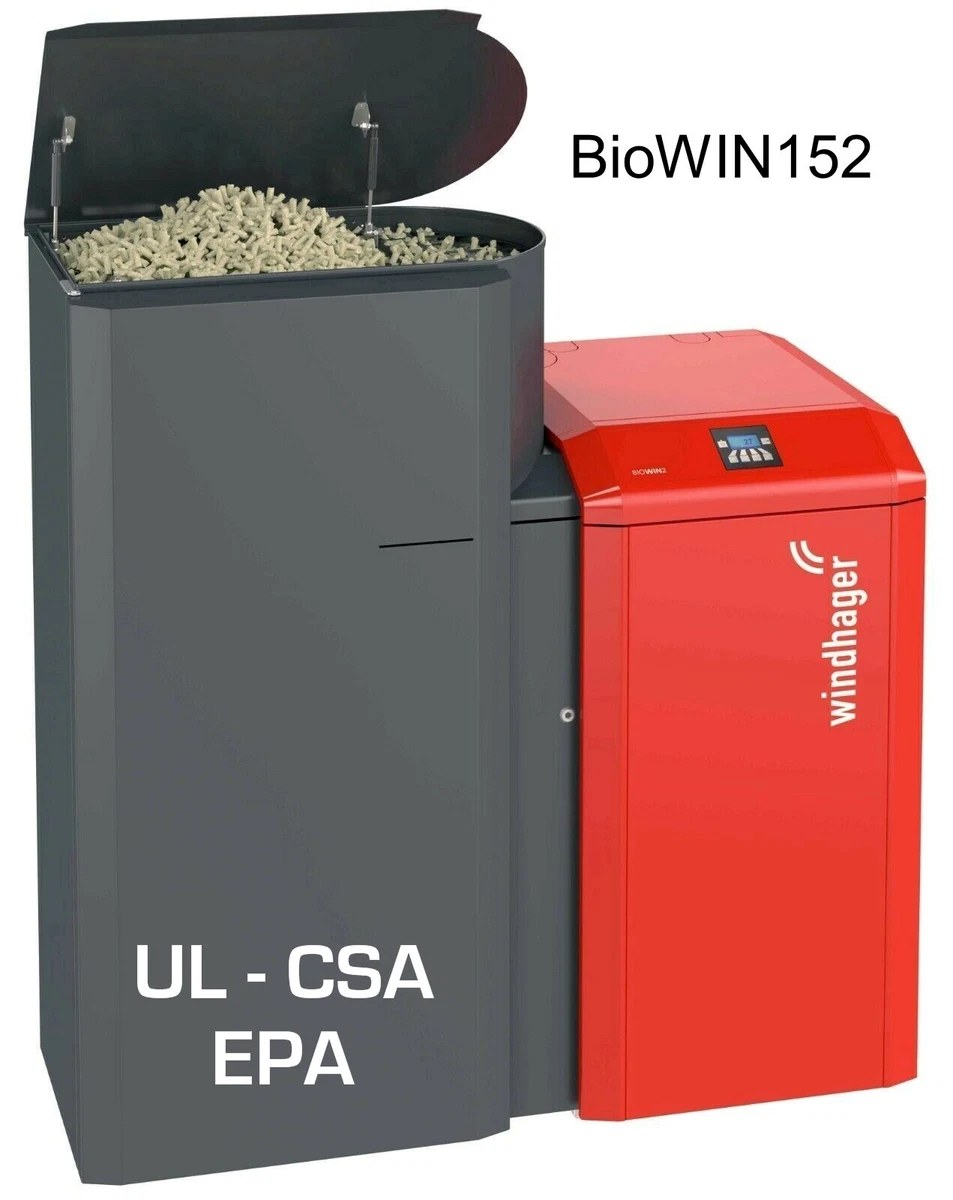 Residential wood pellet boiler BioWIN152, 51,180 BTU/hr - EPA certified |  eBay
