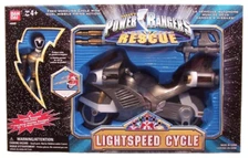 Power Rangers Lightspeed Rescue Titanium Cycle & 5in Ranger New Factory Sealed