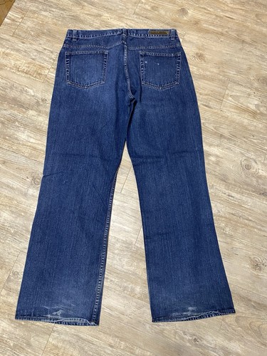 Perry Ellis Men’s Jeans 38X32 Dark Wash Distressed - Picture 2 of 17
