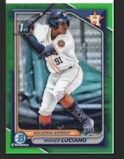 2024 Bowman Chrome Waner Luciano #BCP-208 Green Refractor /99