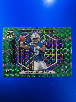 2023 Mosaic ANTHONY RICHARDSON NFL Debut Green Prizm Rookie Card RC    ️  