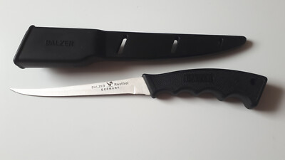 Balzer Filetiermesser - Messer mit Scheide (Scheide mit Gürtelclip) - NEU !