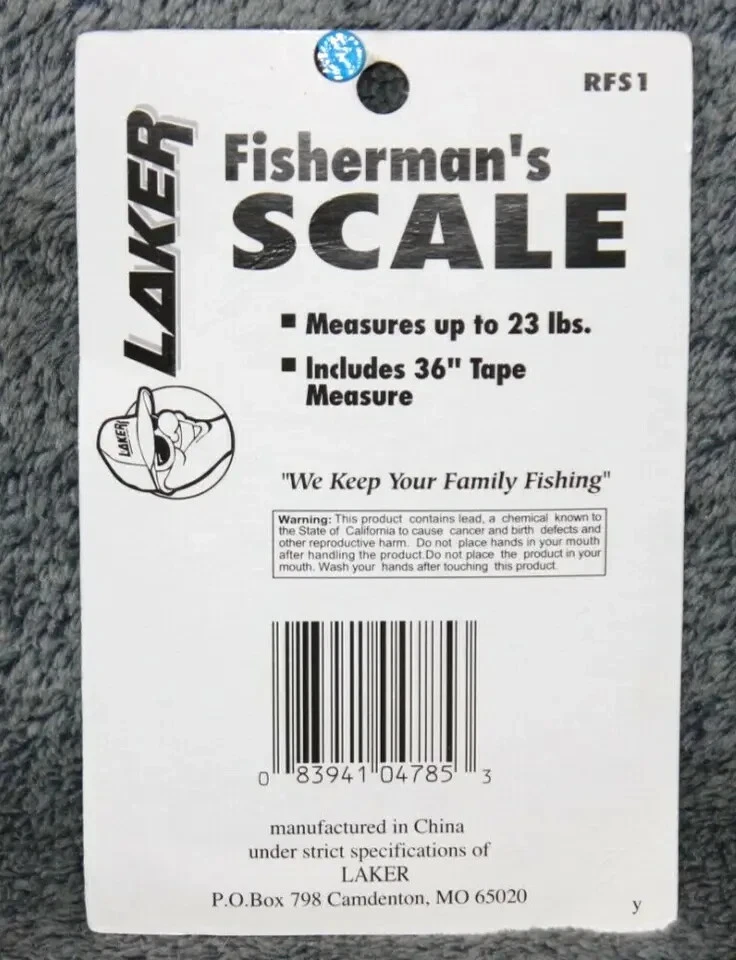 2 NEW LAKER FISHERMAN'S SCALES 28 pound DELUXE w/ TAPE - Image 2 of 2