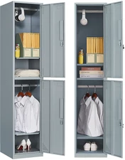 Metal Lockers Steel Storage Cabinet with 1/2/3/4/5/6 Doors For Gym School Office