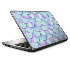 Laptop Skin Wrap Universal for 13 inch - mermaid scales blue pink