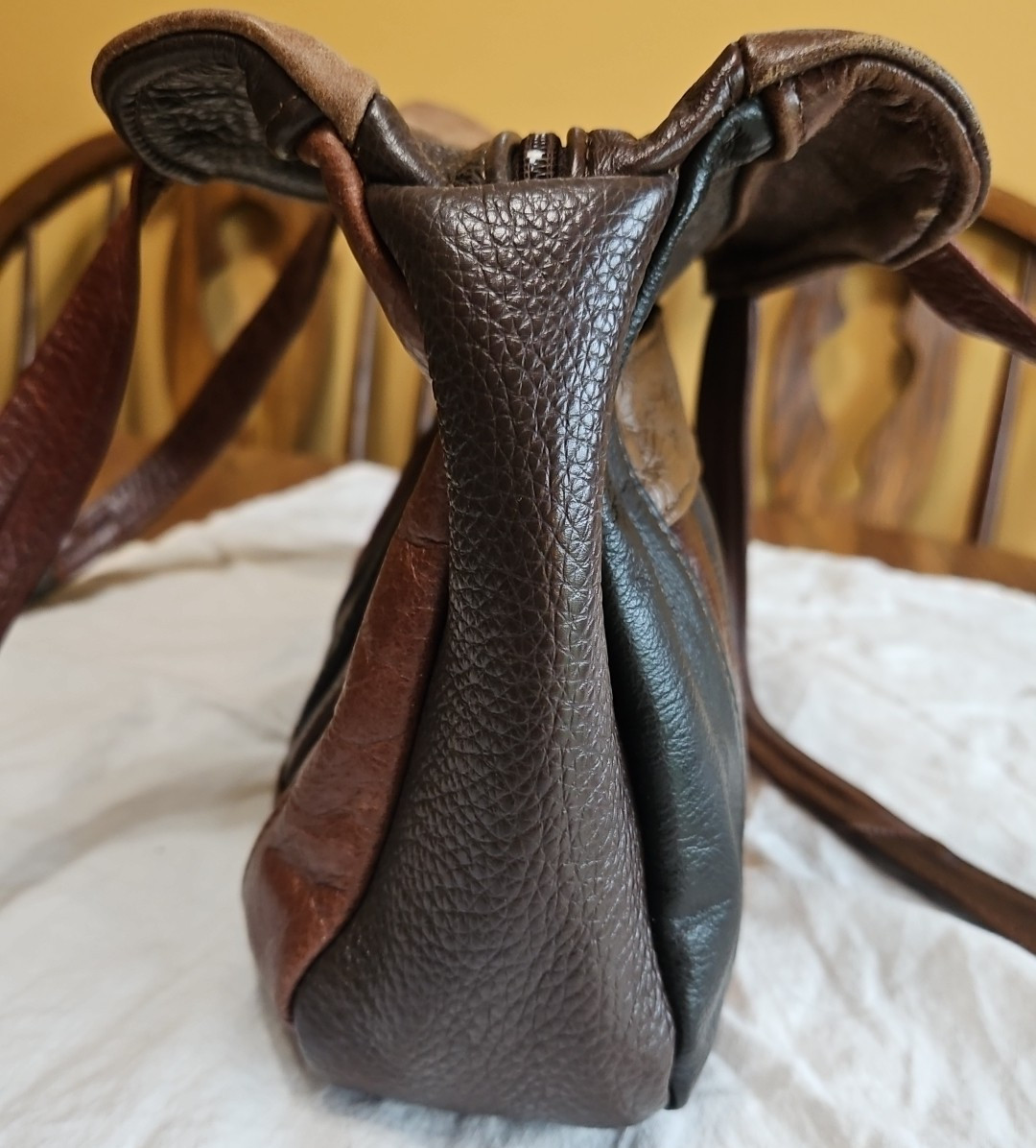 Genuine Leather Mexico Patchwork  Multicolor Soft… - image 7