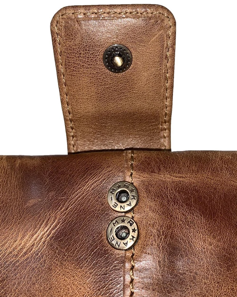 Mujer Universidad de Oklahoma Sooners Bolso sin asas Cartera Cuero Bolso sin asas a presión Foto 3 de 4