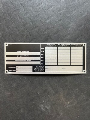 Dublin Bus Atha Cliath Volvo Olympian 96-D-294 RA294 Chassis Body Plate Badge