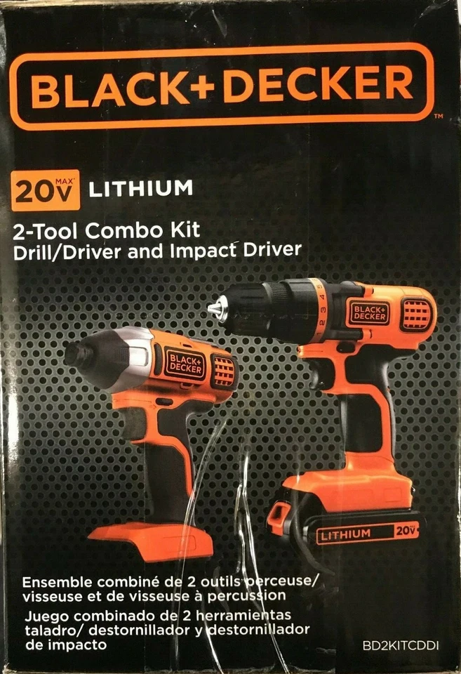 BLACK+DECKER - BD2KITCDDI - 20V MAX* Drill/Driver + Impact - Combo Kit - Image 2 of 4