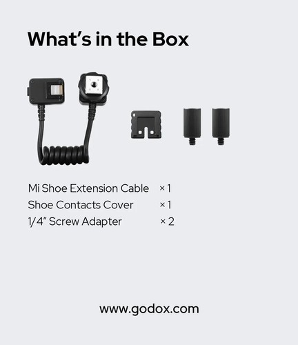 Godox GAC-IC13 Multi Interface Shoe Extension Cable for Sony Mi shoe connection - Picture 12 of 12
