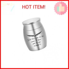 God Has You in His Arms, I Have You in My Heart - Small Keepsake Urn for Ashes,