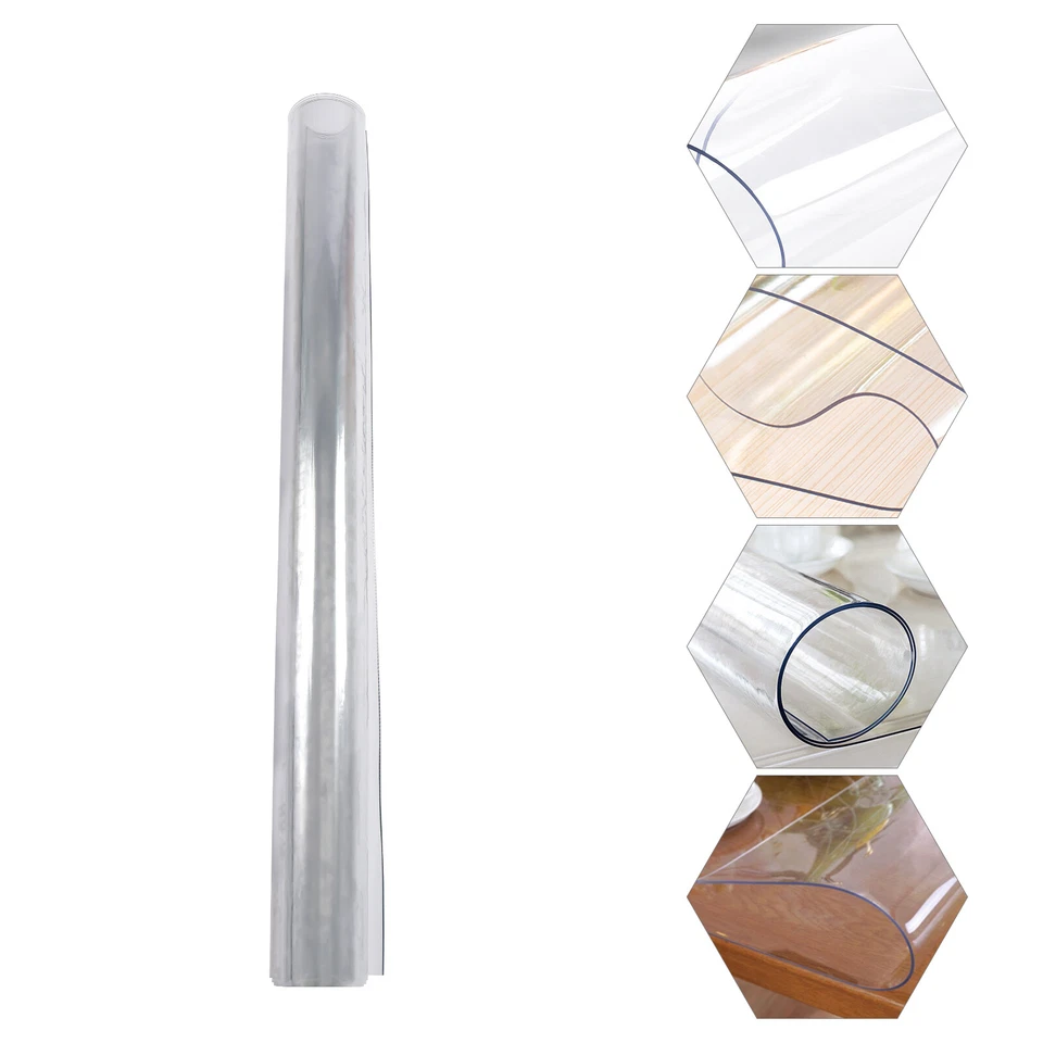 78 x 42Inch Table Cover Protector Table Pad Transparent 2mm Thick Desk Protector - Image 3 of 4