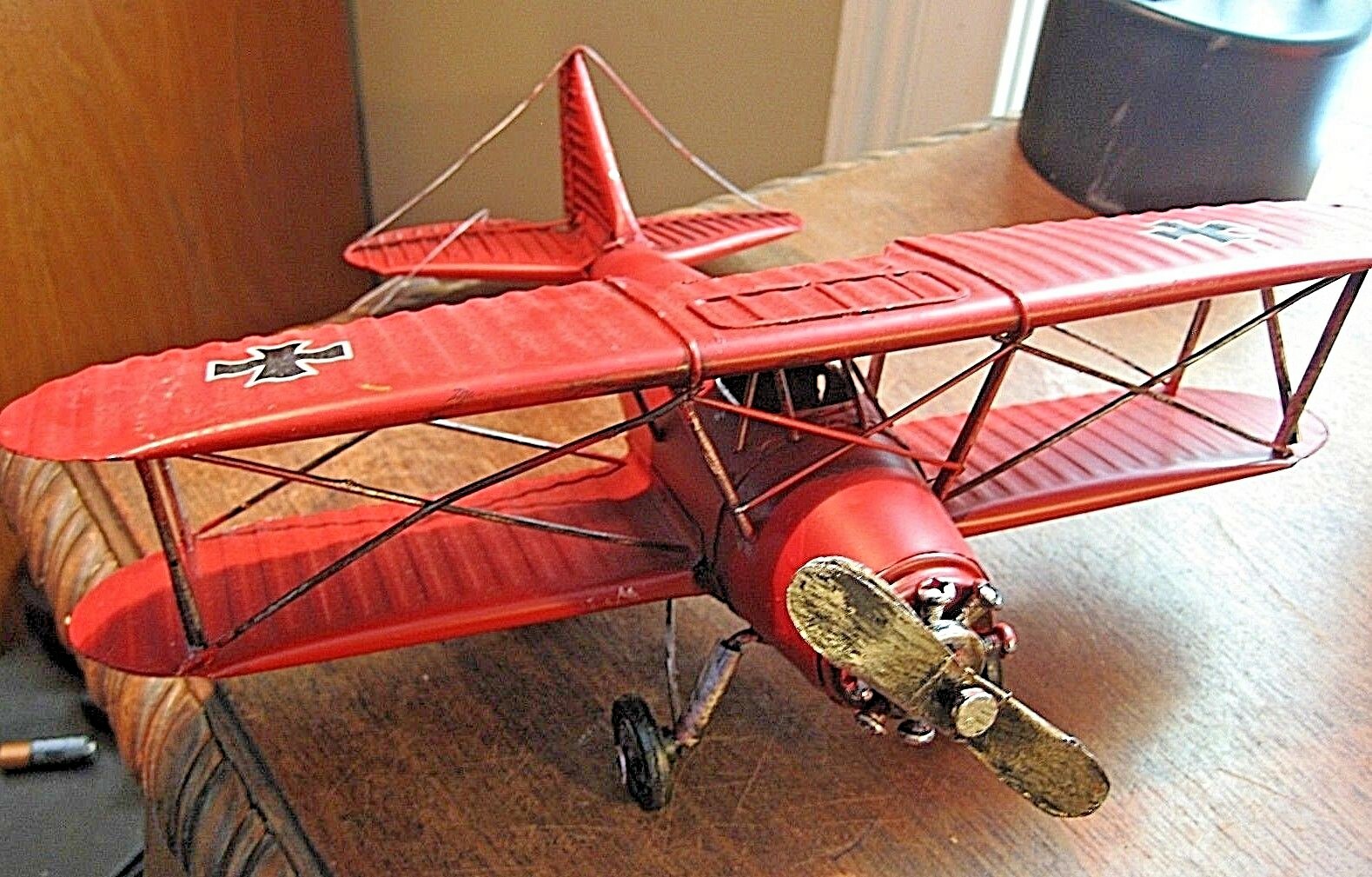 red airplane toy