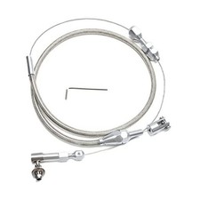 36" Hi-Tech Throttle Cable, Stainless Steel Braided Throttle 36" Cable Kit