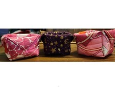 Handmade Fabric Bowls--3 Inches--Sets of 3--FREE SHIPPING