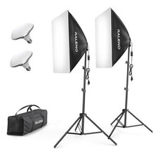 Softbox Lighting Kit, 20X28-Inch Softbox Photography Lighting with LED