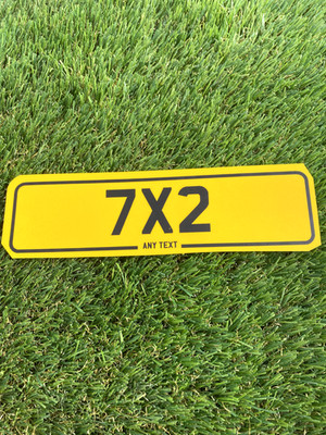 Premium Motorrad Motorbike Neuheit 2D 7x2'' Show Nummernschild
